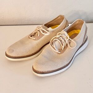 Cole Haan Womens Originalgrand Meridian Oxford Oat Stitchlite/Snake, Sz 5 W22404